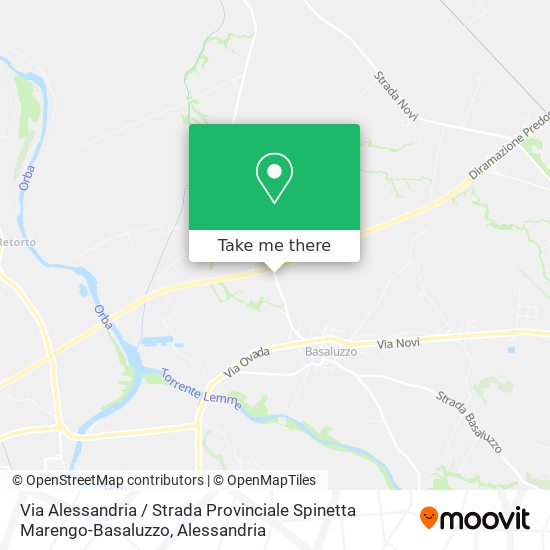 Via Alessandria / Strada Provinciale Spinetta Marengo-Basaluzzo map