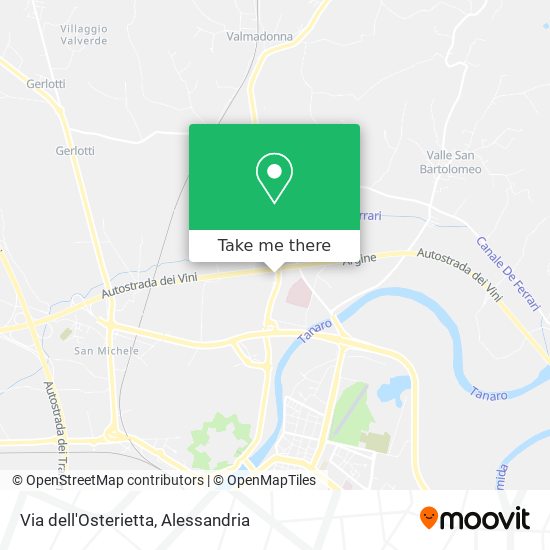 Via dell'Osterietta map