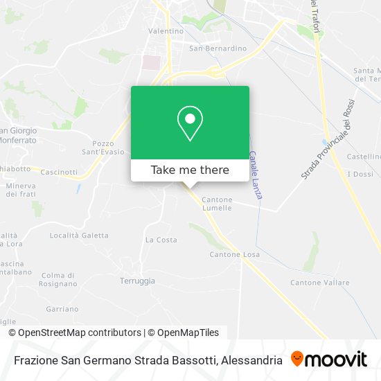 Frazione San Germano Strada Bassotti map