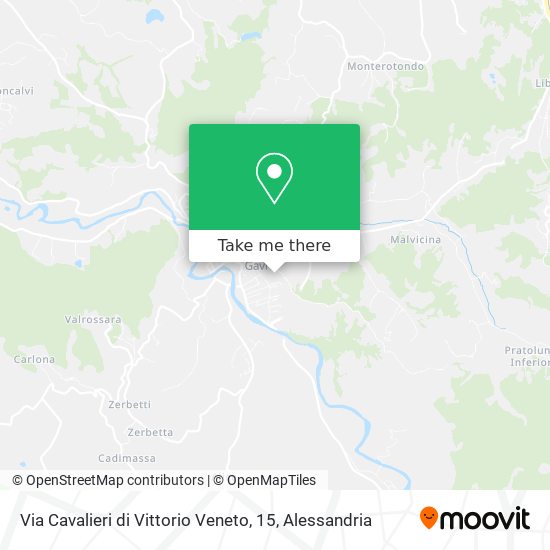 Via Cavalieri di Vittorio Veneto, 15 map