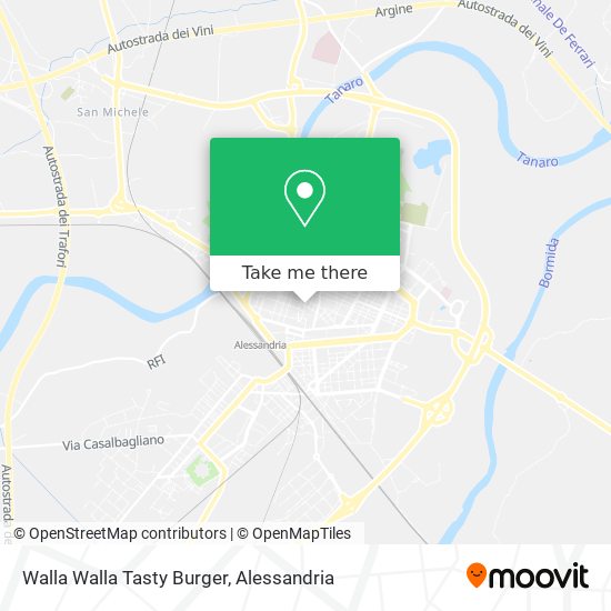 Walla Walla Tasty Burger map