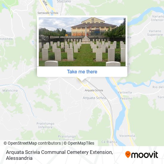 Arquata Scrivia Communal Cemetery Extension map