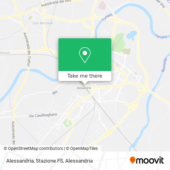 Alessandria, Stazione FS map
