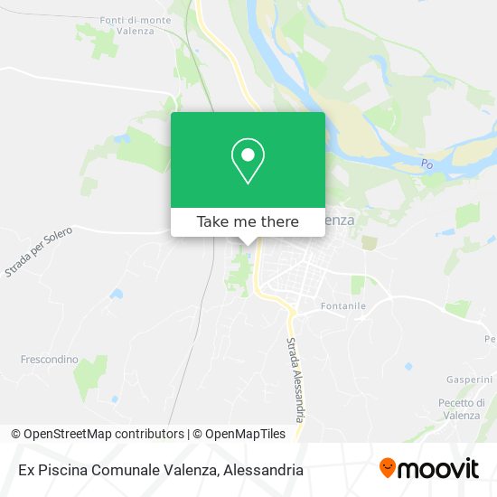 Ex Piscina Comunale Valenza map