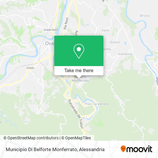 Municipio Di Belforte Monferrato map