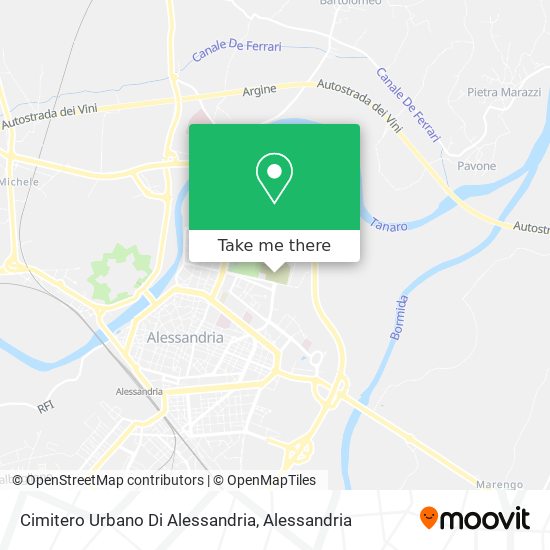 Cimitero Urbano Di Alessandria map