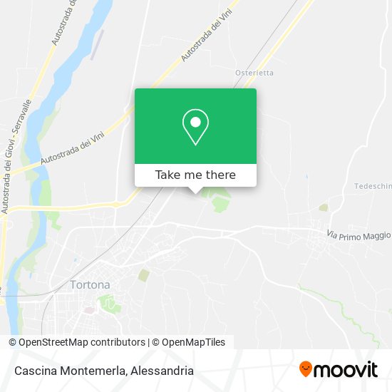 Cascina Montemerla map