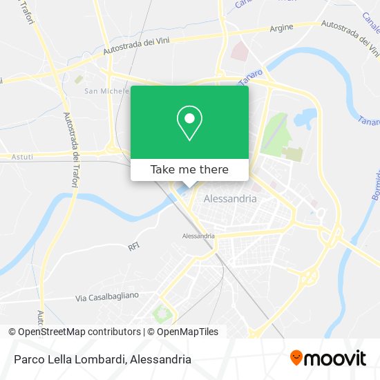 Parco Lella Lombardi map
