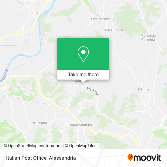 Italian Post Office map