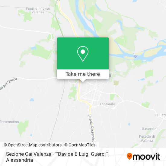 Sezione Cai Valenza - ""Davide E Luigi Guerci"" map