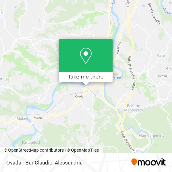Ovada - Bar Claudio map
