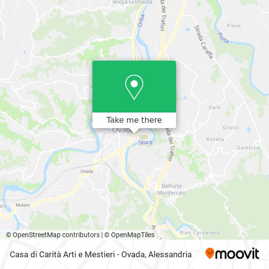 Casa di Carità Arti e Mestieri - Ovada map