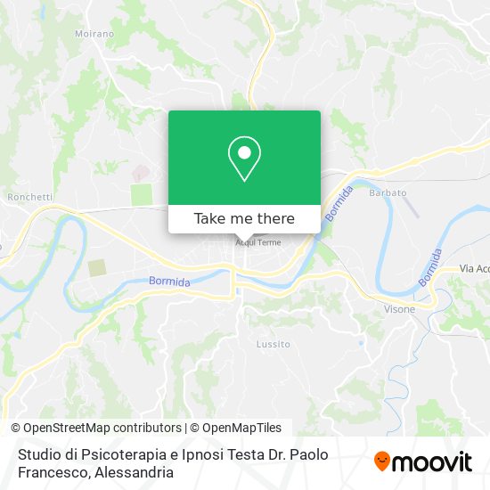 Studio di Psicoterapia e Ipnosi Testa Dr. Paolo Francesco map