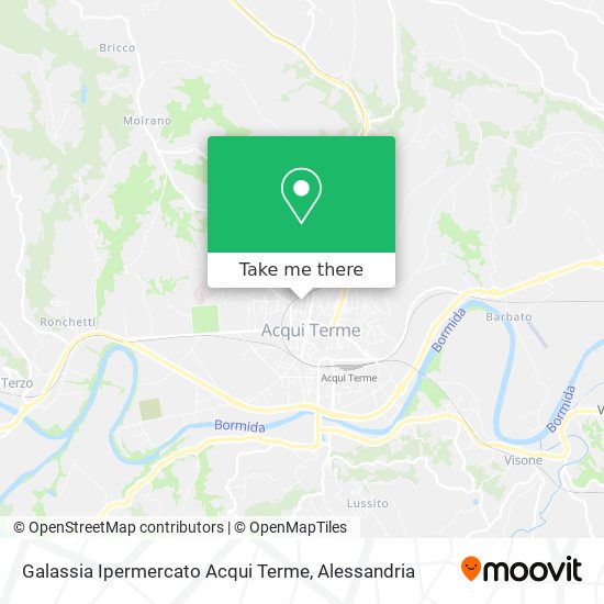 Galassia Ipermercato Acqui Terme map