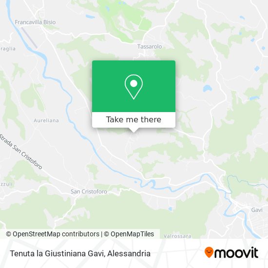Tenuta la Giustiniana Gavi map