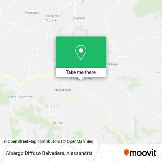 Albergo Diffuso Belvedere map