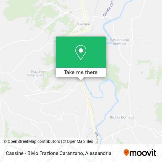 Cassine - Bivio Frazione Caranzano map