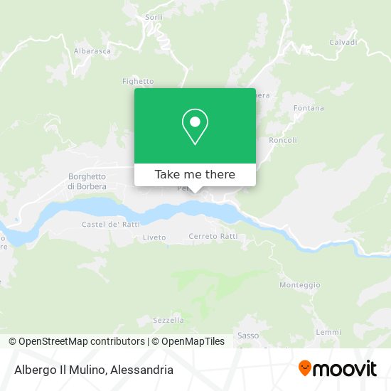 Albergo Il Mulino map
