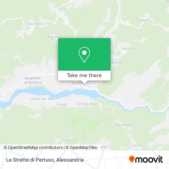 Le Strette di Pertuso map