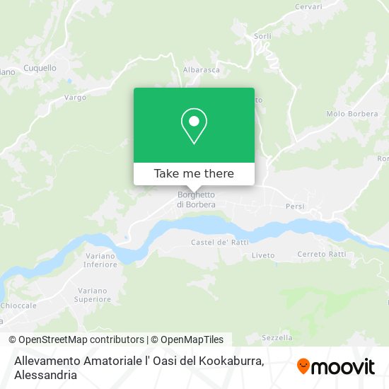 Allevamento Amatoriale l' Oasi del Kookaburra map