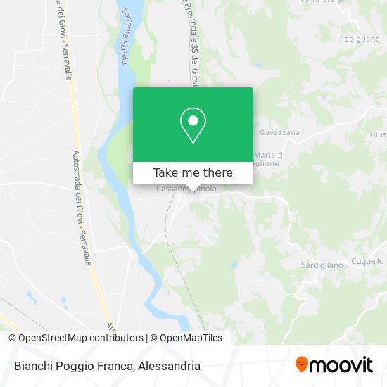 Bianchi Poggio Franca map