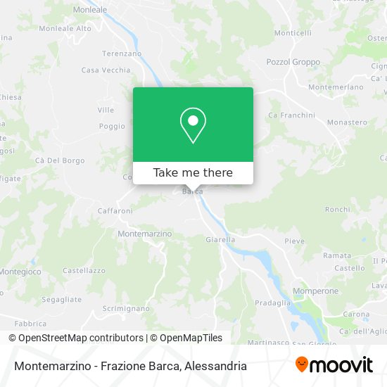 Montemarzino - Frazione Barca map