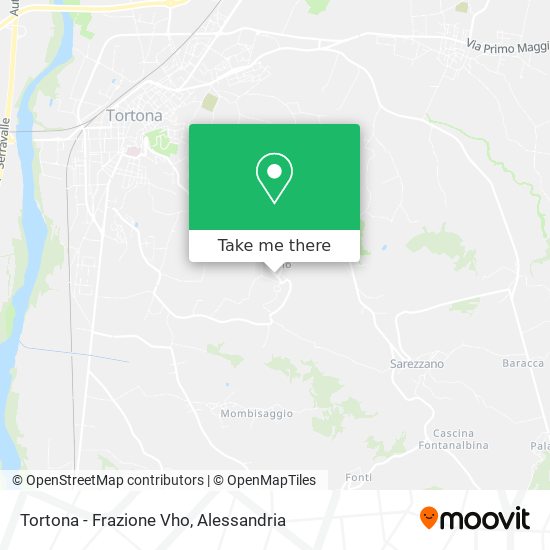 Tortona - Frazione Vho map