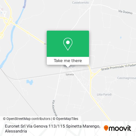 Euronet Srl Via Genova 113 / 115 Spinetta Marengo map