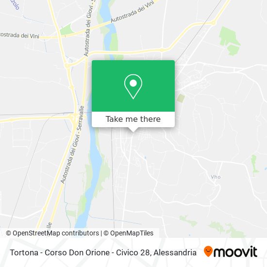 Tortona - Corso Don Orione - Civico 28 map