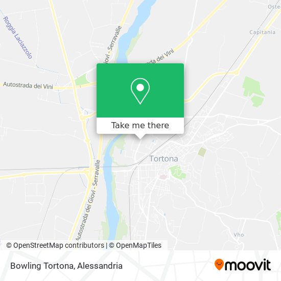 Bowling Tortona map