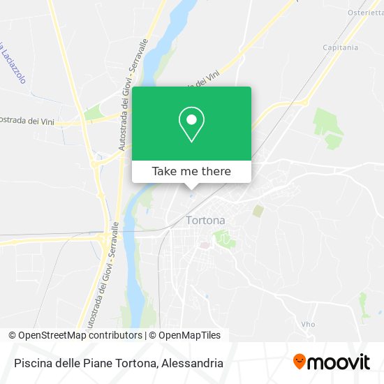 Piscina delle Piane Tortona map