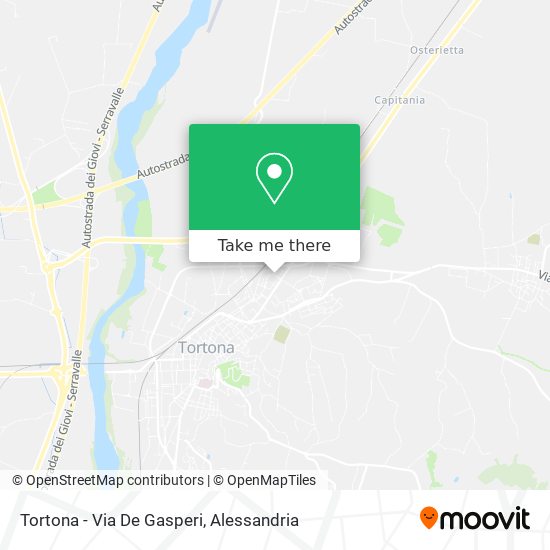 Tortona - Via De Gasperi map