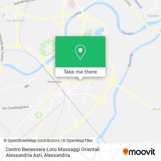 Centro Benessere Loto Massaggi Orientali Alessandria Asti map