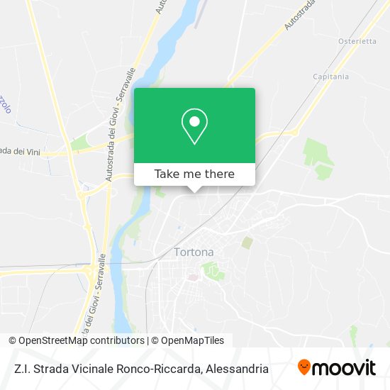 Z.I. Strada Vicinale Ronco-Riccarda map