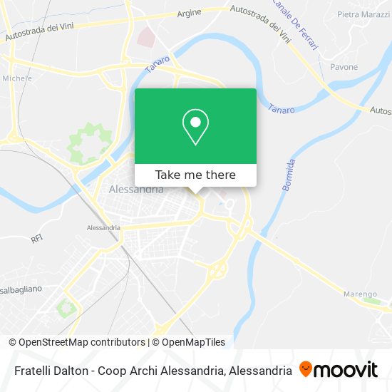 Fratelli Dalton - Coop Archi Alessandria map
