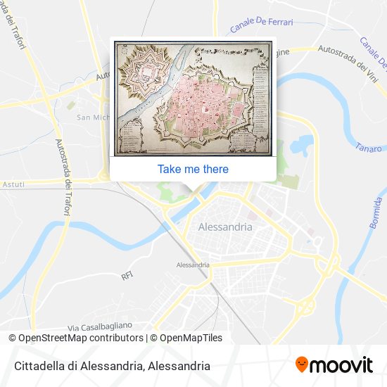 Cittadella di Alessandria map