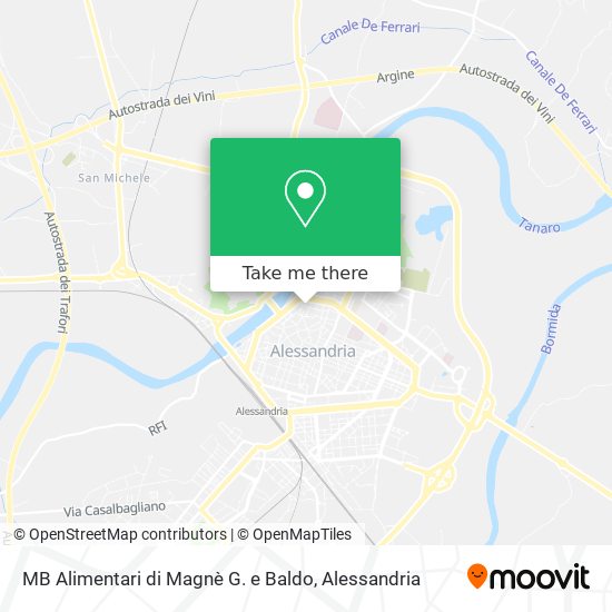 MB Alimentari di Magnè G. e Baldo map