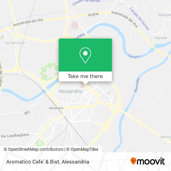 Aromatico Cafe' & Bist map