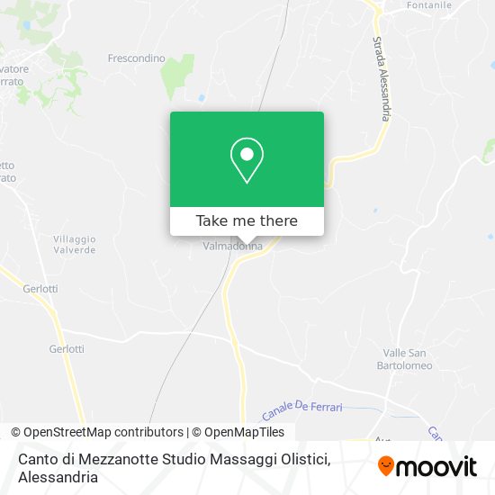 Canto di Mezzanotte Studio Massaggi Olistici map