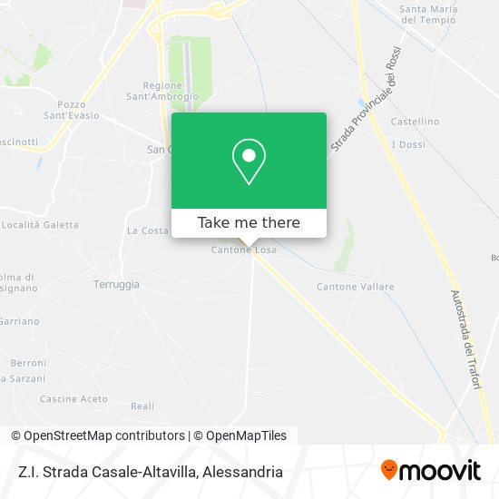Z.I. Strada Casale-Altavilla map