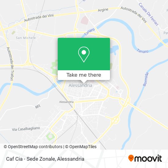 Caf Cia - Sede Zonale map