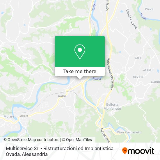 Multiservice Srl - Ristrutturazioni ed Impiantistica Ovada map