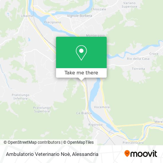 Ambulatorio Veterinario Noè map