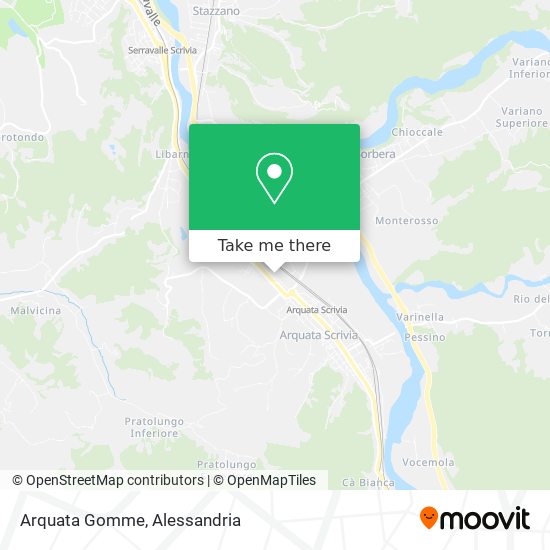 Arquata Gomme map