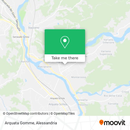 Arquata Gomme map