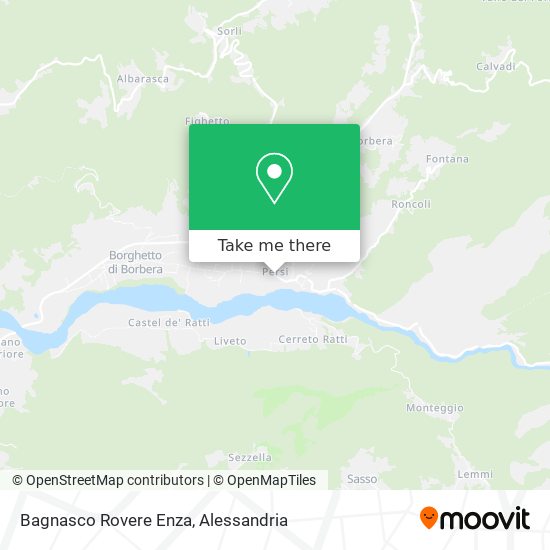 Bagnasco Rovere Enza map