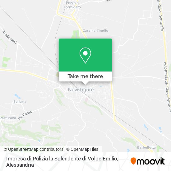 Impresa di Pulizia la Splendente di Volpe Emilio map