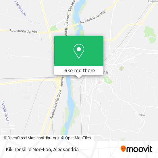 Kik Tessili e Non-Foo map