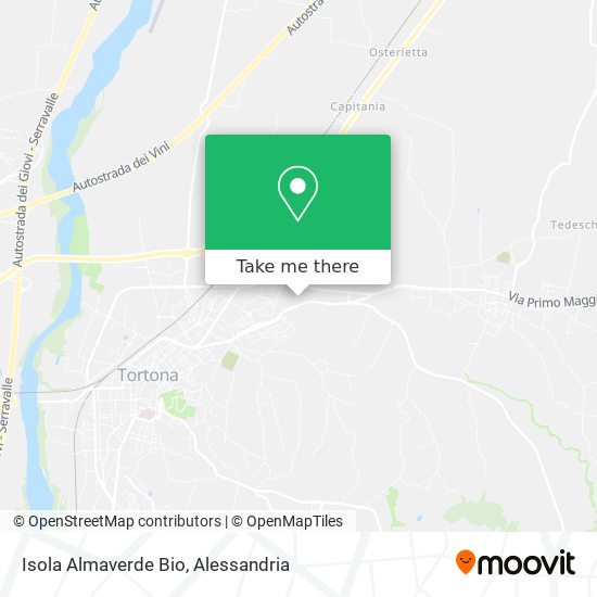 Isola Almaverde Bio map