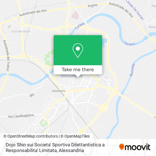 Dojo Shin sui Societa' Sportiva Dilettantistica a Responsabilita' Limitata map